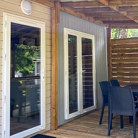 Stacaravan 6 personen - Mobile-home | Premium | 3 slaapkamers | 6 pers. | Verhoogd terras | Airconditioning.