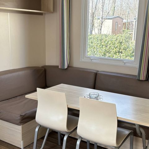 Mobilheim 6 Personen - Comfort | 3 Schlafz. | 6 Pers. | Erhöhte Terrasse | Klimaanlage