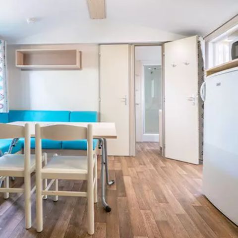 Mobilheim 6 Personen - Comfort XL | 3 Zi. | 6 Pers. | Erhöhte Terrasse