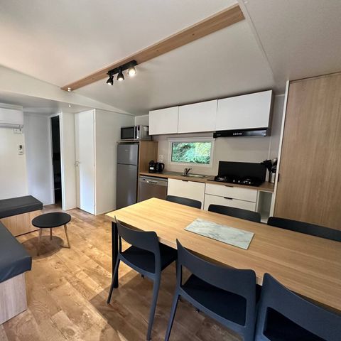Mobilheim 6 Personen - Premium | 3 Schlafz. | 6 Pers. | Lounge Terrasse | Klimaanlage