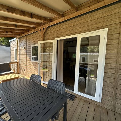 Mobilheim 6 Personen - Premium | 3 Schlafz. | 6 Pers. | Lounge Terrasse | Klimaanlage