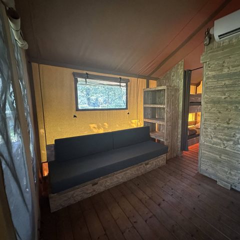 Safarizelt 5 Personen - Lodge | 2 Schlafz. | 5 Pers. | Klimaanlage