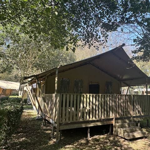 LODGE 5 Personen - Lodge-Zelt | 2 Schlafz. | 4/5 Pers. | Einfache Terrasse | 1 Bad | Klimaanlage