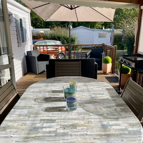 MOBILHOME 3 personas - CASA MÓVIL CON AIRE ACONDICIONADO EN EL CAMPING DE UNA GRANJA