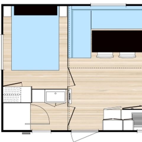 Stacaravan 6 personen - DE FAMILIE AIR-CONDITIONER