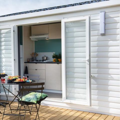 Mobilheim 4 Personen - LE RIVIERA CLIMATISE 2 Schlafzimmer