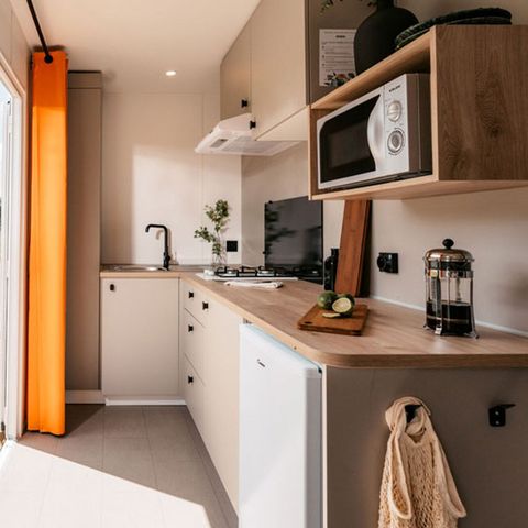 MOBILHOME 3 personas - SELENIA DUO - 2 Pers + bebé - 1 habitación - Sábanas y toallas incluidas