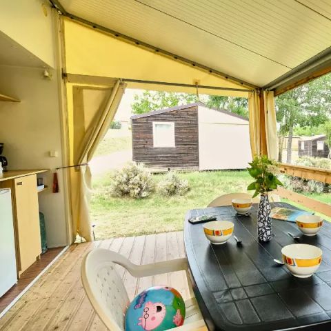 Safarizelt 4 personen - Zeltbungalow 3 Zimmer 4 Erwachsene (+ 1 Kind -9 Jahre) Ohne Sanitäranlagen