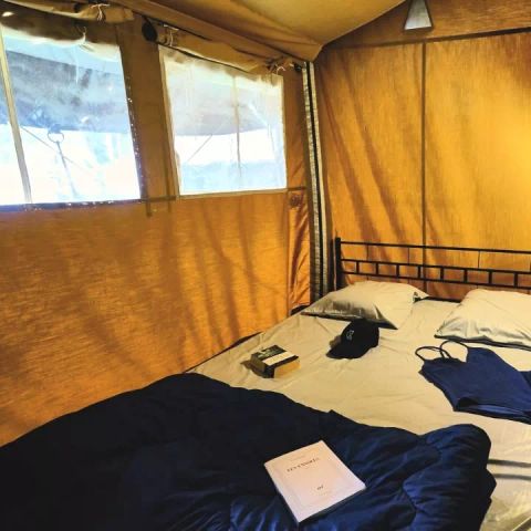TENDA IN TELA E LEGNO 5 persone - Lodge Accogliente 3 Camere 5 Persone Senza Bagno