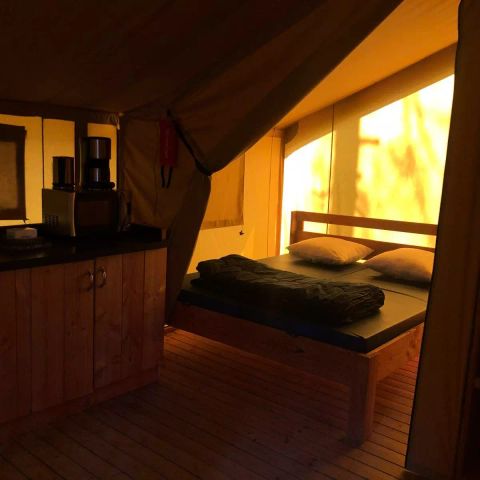 TIENDA DE LONA Y MADERA 5 personas - Tente Kalahari XL 3 Pièces 5 Personnes Sans Sanitaire