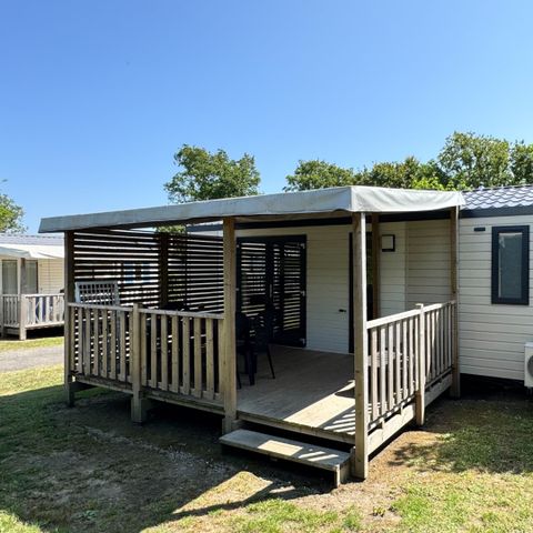 Stacaravan 4 personen - Authentiek 3 Kamers 4 Personen Airconditioning + TV