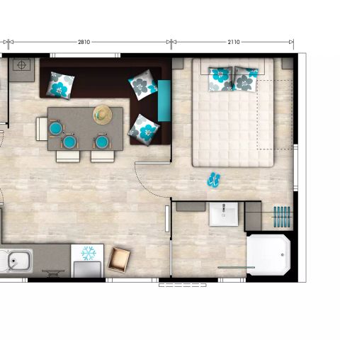 MOBILE HOME 6 people - Emotion 4 Rooms 6 People + TV
