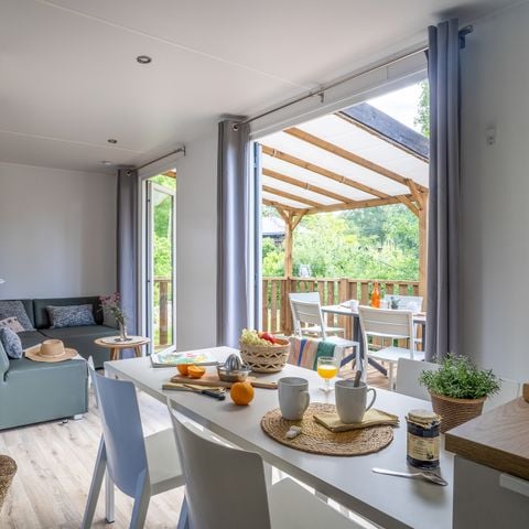 Stacaravan 6 personen - Premium hut met 3 slaapkamers