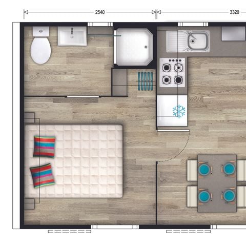 Mobile home 4 persons - DUO
