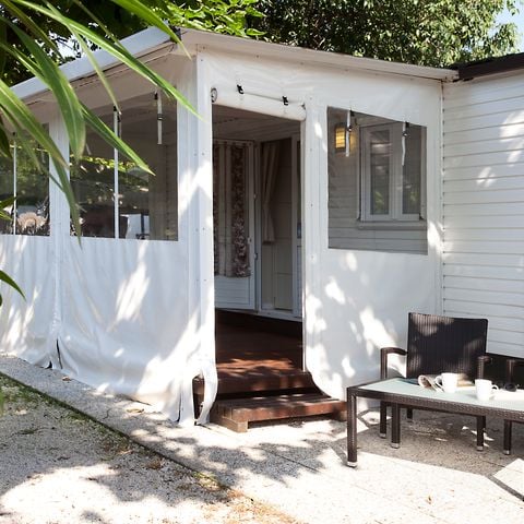 Mobilheim 4 Personen - SENZA VISTA LAGO 24mq terrazzo/veranda chiuso