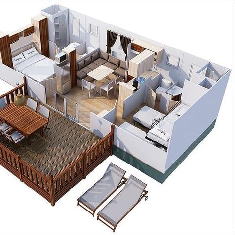 Mobilhome 5 personnes - SunLodge Redwood