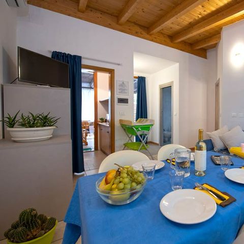 Chalet 4 personen - PEONIA (baby uitrusting inbegrepen)