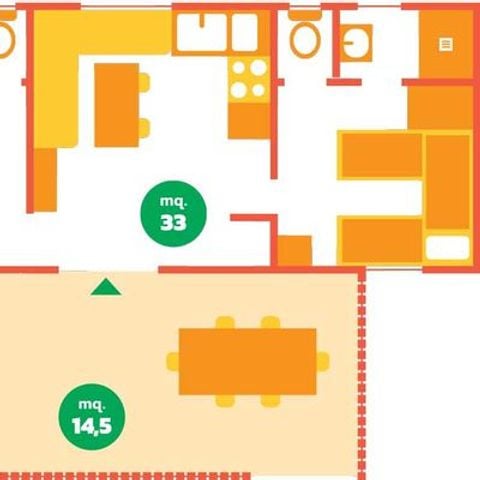 Casa mobile 4 persone - NINFEA
