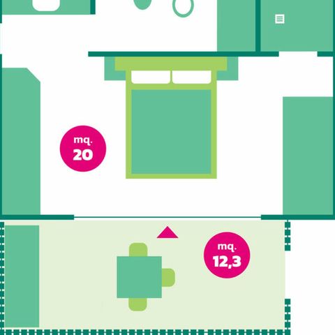 MOBILHOME 3 personnes - TULIPE
