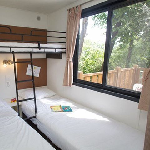 STACARAVAN 6 personen - Comfort XL | 2 slaapkamers | 4/6 Pers | Overdekt terras | Airconditioning