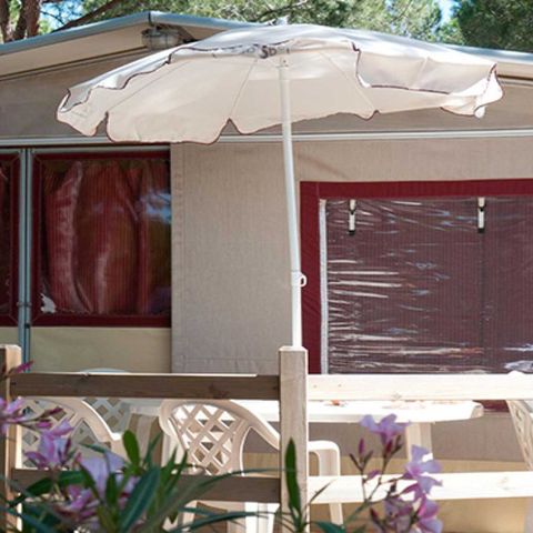 CANVAS AND WOOD TENT 5 people - Lodge Dog Tent