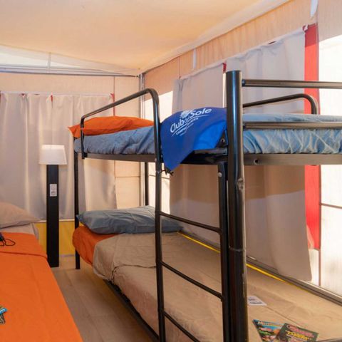 Tente en toile et en bois 5 personnes - Tente Lodge Dog