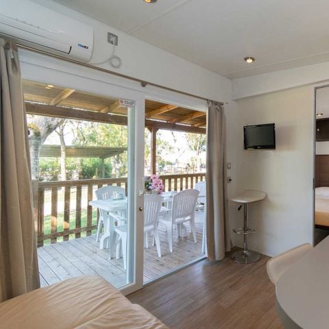 Stacaravan 4 personen - Lodge Deluxe Familie