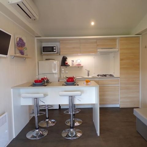 MOBILHOME 4 personnes - MH2 PRIVILEGE PREMIUM (TV + CLIM)