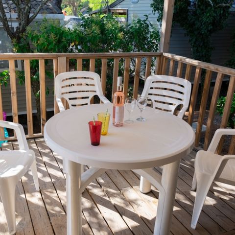 Mobile home 4 persons - Loggia Confort 24 m² 2 bedrooms + covered terrace + TV