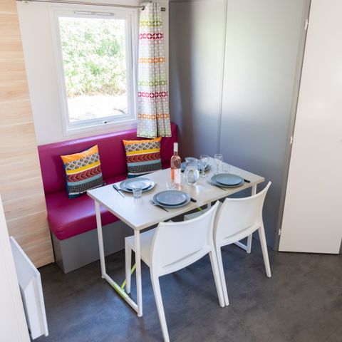 Stacaravan 4 personen - Loggia Confort 24 m² 2 slaapkamers + overdekt terras + TV