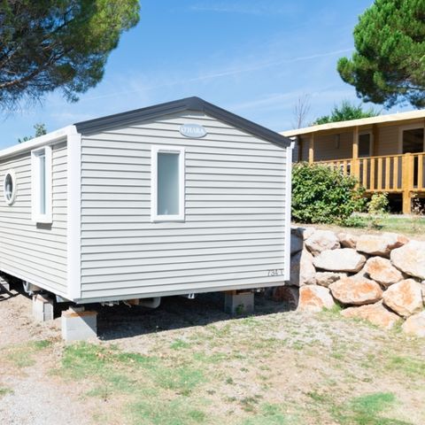 Mobile home 4 persons - Loggia Confort 24 m² 2 bedrooms + covered terrace + TV