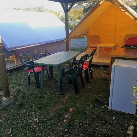 Tente en toile et en bois 4 personnes - Canada Treck 12m² 1 chambre (sans sanitaires)