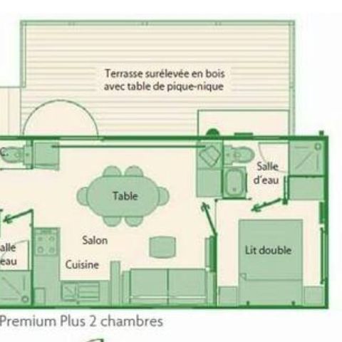 Mobile home 6 persons - GRAND CONFORT 40.8m² / 2 bedrooms