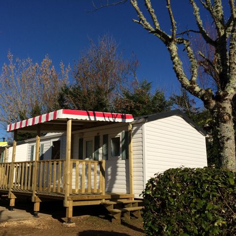 Stacaravan 5 personen - MH2 CONFORT + 20 m² halfoverdekt terras