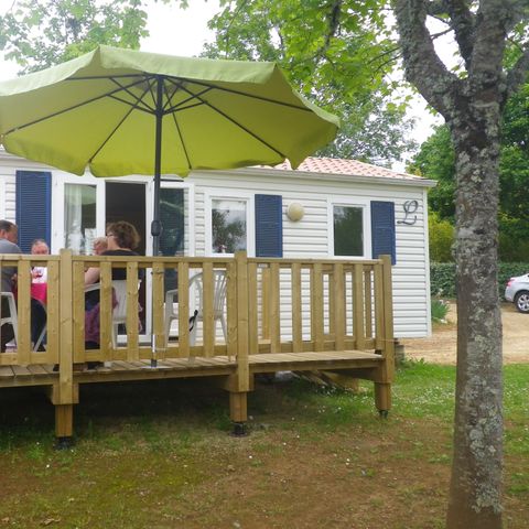 Stacaravan 5 personen - MH COMFORT + terras 15 m²