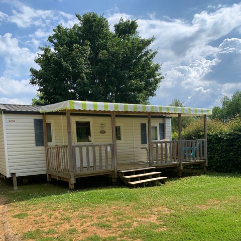 Stacaravan 6 personen - MH FAMILIE + overdekt terras 31 m²