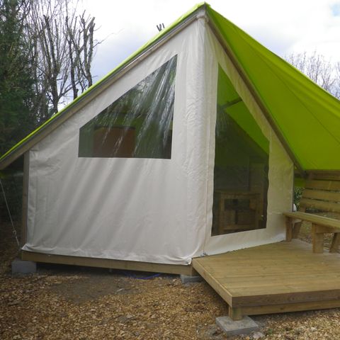 TENT 4 people - TENT LODGE JUNIOR without sanitary facilities 17 m² (17 m²)
