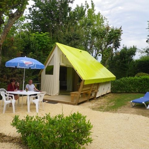 TIENDA DE CAMPAÑA 4 personas - TENT LODGE JUNIOR sin instalaciones sanitarias 17 m² (17 m²)