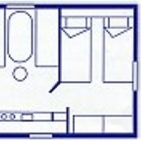 Mobile home 4 persons - MH BAMBI without sanitary facilities 20 sqm