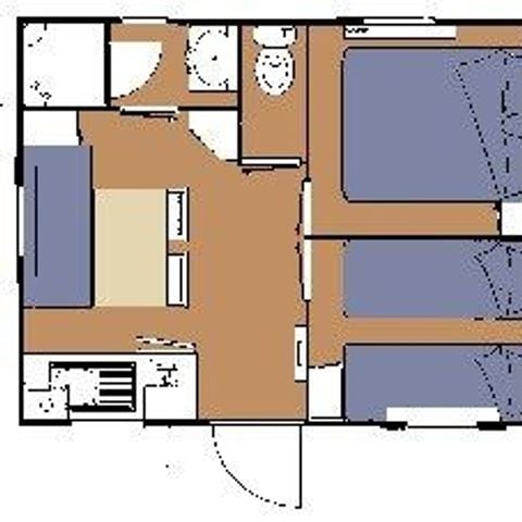 MOBILHOME 3 personnes - Résidence Mobile OPHEA DIMANCHE