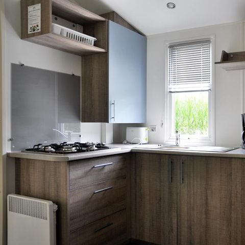 Mobilheim 4 personen - Mobilheim Confort 25m² Loggia - 2 Zimmer + Überdachte Terrasse 4 Pers.