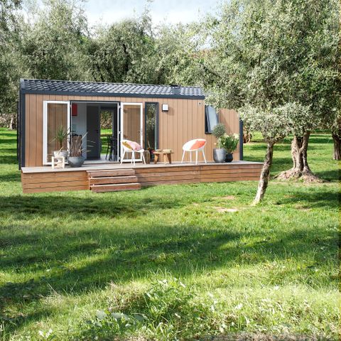 Mobile home 4 persons - Mobil-Home Premium 29m² Bahia - 2 bedrooms + covered terrace + LV + TV + CLIM 4 pers
