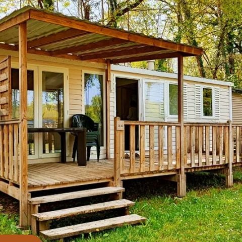 MOBILHOME 6 personas - Comfort Mobile-Home 32m² Malaga - 3 dormitorios + terraza cubierta, aire acondicionado, TV, lavavajillas 6 personas