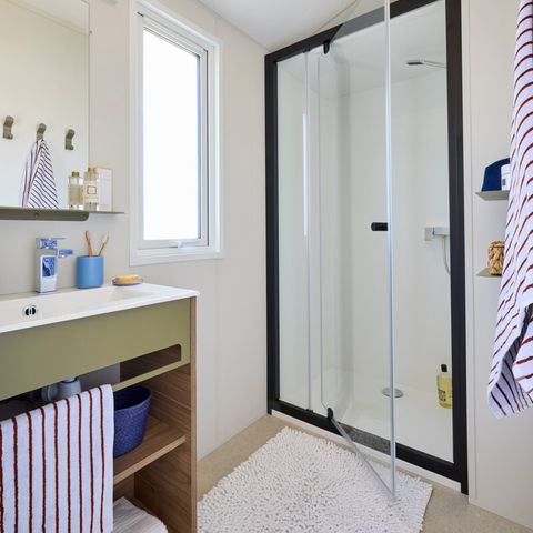 MOBILHOME 6 personas - Mobil-Home Toscane Premium 33m² - 3 habitaciones + Terraza cubierta + CLIM + TV + Lavavajillas 6 pers