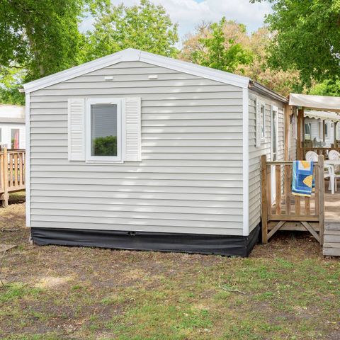 Stacaravan 6 personen - Klassiek | 2 Slaapkamers | 4/6 Pers. | Verhoogd terras | Airconditioning.
