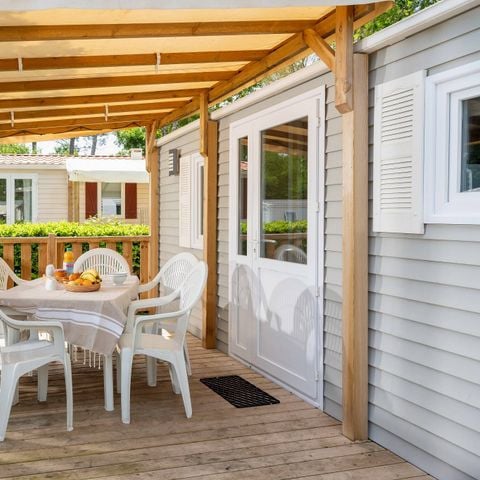 MOBILHOME 6 personnes - Classic | 2 Ch. | 4/6 Pers. | Terrasse surélevée | Clim.