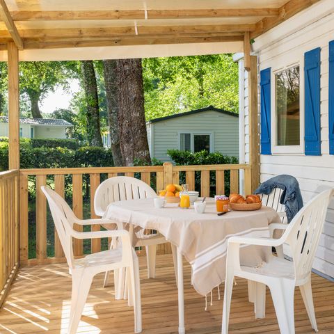 MOBILE HOME 6 people - Classic XL | 3 Bedrooms | 6 Pers. | Raised terrace | Air-con.