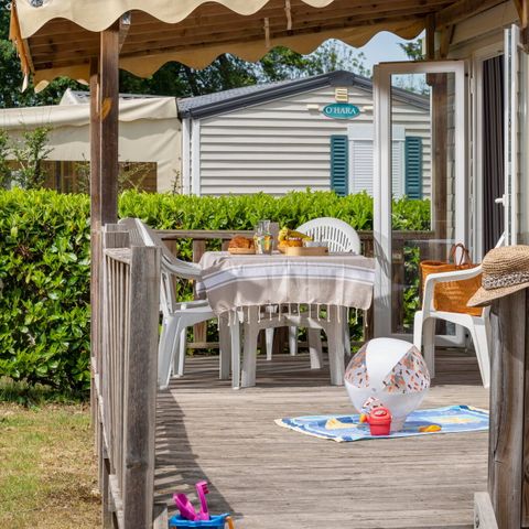 Stacaravan 6 personen - Stacaravan | Comfort | 2 Slaapkamers | 4/6 Pers. | Verhoogd terras