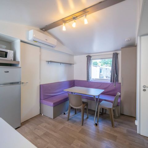 Mobilheim 6 Personen - Comfort | 3 Zi. | 6 Pers. | Erhöhte Terrasse | Clim.