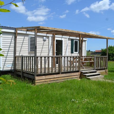 MOBILE HOME 4 people - SUPER MERCURE - view of the Haute-Saône countryside